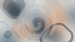 Translucent Rounded Rectangles Overlapping with Soft Gradient Colors abstract background