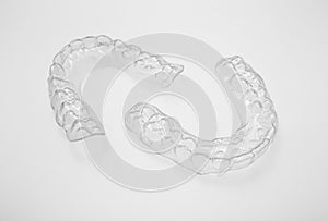 Translucent upper and lower essix retainers