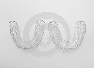 Translucent upper and lower essix retainers