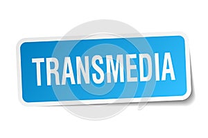 transmedia square sticker