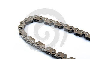 Transmission chain, isolated background