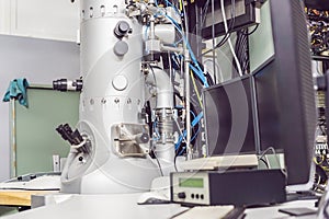 Transmission electron microscope in a scientific laboratory