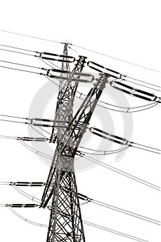 Transmission lines tower - isolated