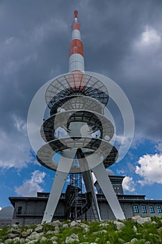 Transmission tower on the Brocken of Harz,Germany