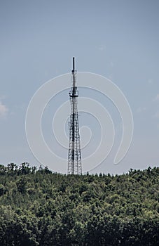 Transmission tower for mobile radio in Neunkirchen
