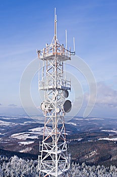 Transmiter on Wielka Sowa mountain, Poland