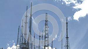 Transmitter with clouds timelapse