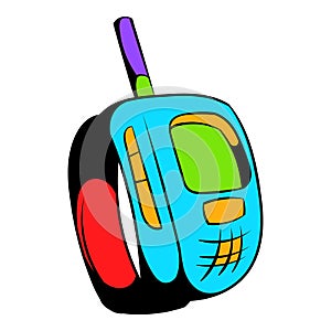 Transmitter icon cartoon