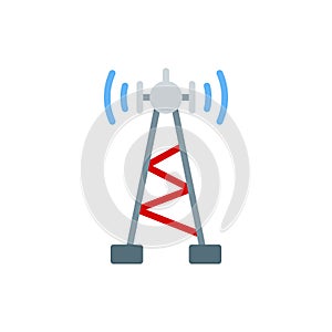 Transmitter icon in flat style. vector illustration for website