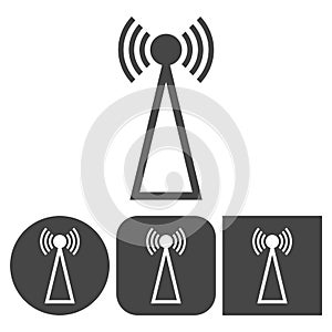 Transmitter icon - icons set