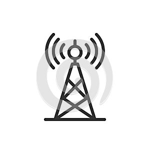 Transmitter icon in linear style