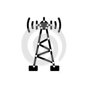 Transmitter icon in solid style. vector illustration for graphic designer and website