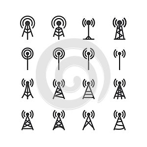 Transmitter icon on white background.