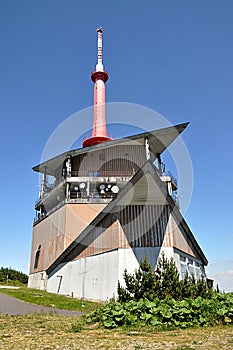 Transmitter, mountain Beskydy, Lysa Hora, CZech republic, Europe