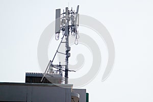 about the transmitter pole and receive module and the building
