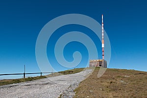 Transmitter on the top of Kralova hola mountain in Nizke Tatry