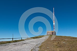 Transmitter on the top of Kralova hola mountain in Nizke Tatry photo