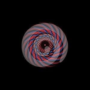 Transparent Abstract spiral blue red elegan  for logo or symbol or etc