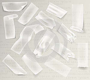 Transparent adhesive tape and adhesive sellotape