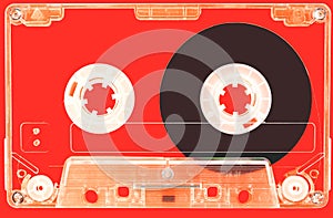 The transparent audio-cassette