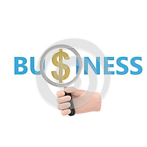 Transparent Backgrounds Mock-up. Focus profit concept - Hand searching business.Supports PNG files
