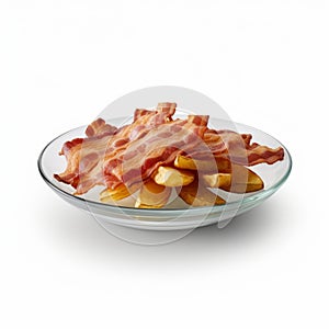 Transparent Bacon Plate: A Digital Art Masterpiece