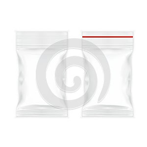 Transparent Blank Filled Plastic Bag With Ziplock