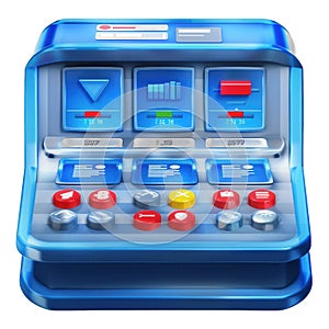 Transparent Blue UI Kit for Modern Dashboard Design Concept