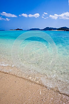 Transparent blue waters of Okinawa