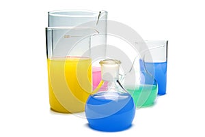 Transparent chemical glassware