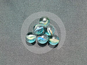 Transparent and colored glass Marbles