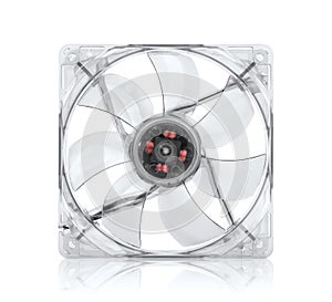 Transparent computer fan