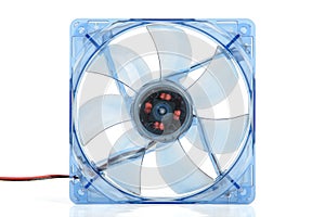 Transparent computer fan.