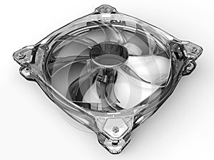 Transparent computer fan