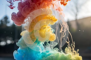 Transparent creativity. Abstract artwork