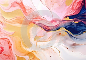 Transparent creativity. Abstract artwork. Trendy wallpaper. Ink colors are amazingly bright, luminous, translucent, free flowing,