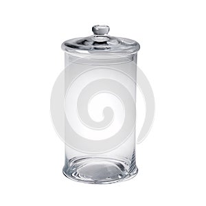 Transparent cylindrical vase