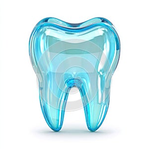 Transparent 3D Rendering of a Blue Tooth