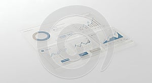 Futuristic Transparent Data Analytics Dashboard