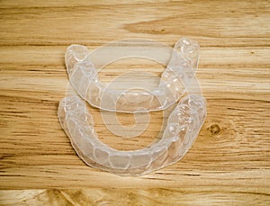 Transparent dental retainer or clear retainer