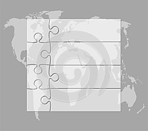 Transparent diagram infographic process on 4 steps