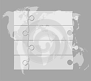 Transparent diagram infographic process on 4 steps