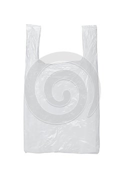 Transparent disposable plastic bag