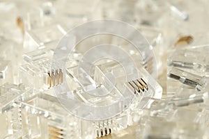 Transparent ethernet internet rj-45 connectors