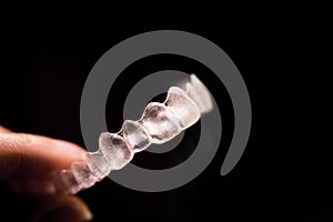 Transparent ferule retainer teeth alignment