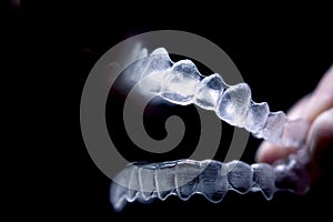 Transparent ferule retainer teeth alignment