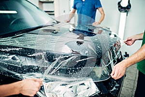 Transparent film, car paint protection