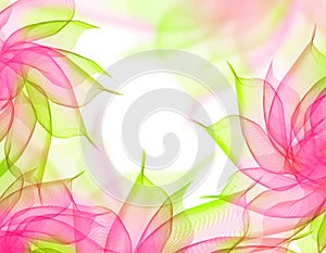 Transparent floral background