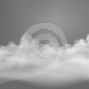 Transparent fog, creative digital illustration, nature, clouds and skies