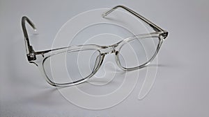 transparent frame men\'s and women\'s glasses